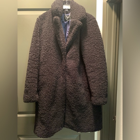 J. Crew Teddy Sherpa Jacket Black Size Large